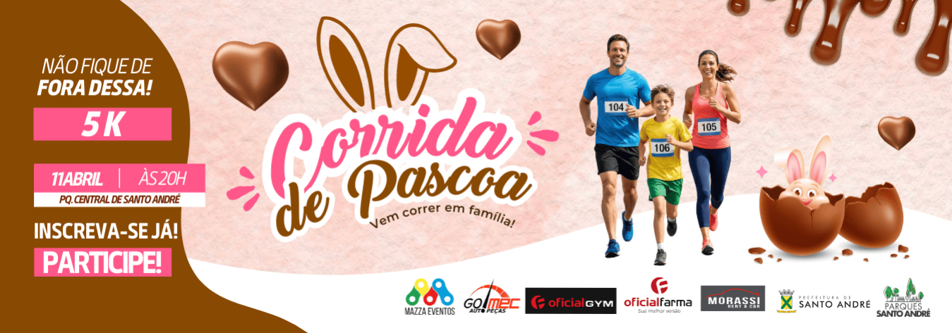 Corridas da Páscoa – corrida em Santo André
