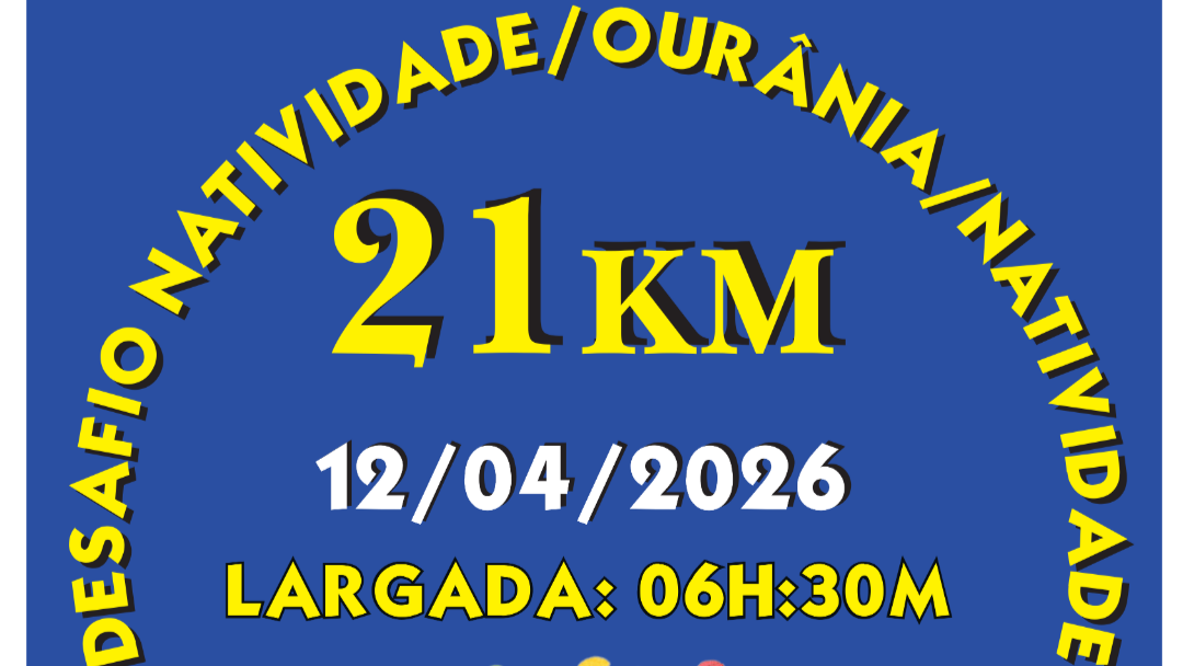 Desafio Natividade/Ourânia/Natividade – corrida em Natividade
