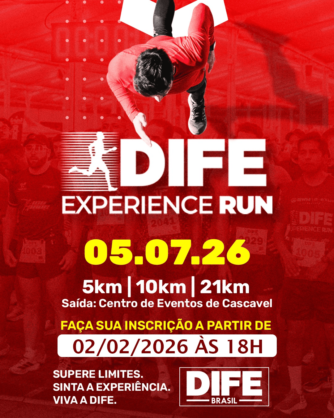 DIFE – Experience Run – corrida em Cascavel