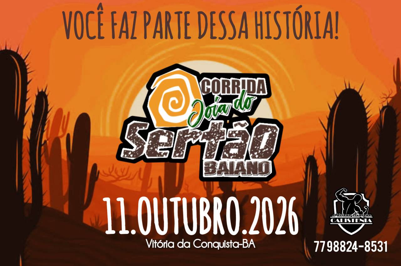 II Corrida Joia do Sertão Baiano – corrida em Vitória da Conquista