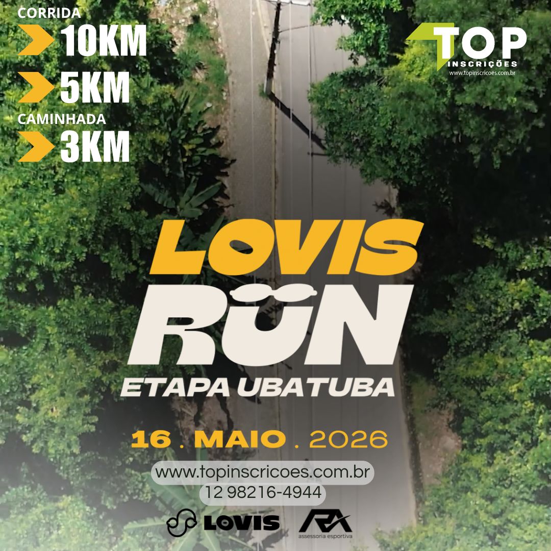 Lovis Run – Etapa Ubatuba – corrida em Ubatuba
