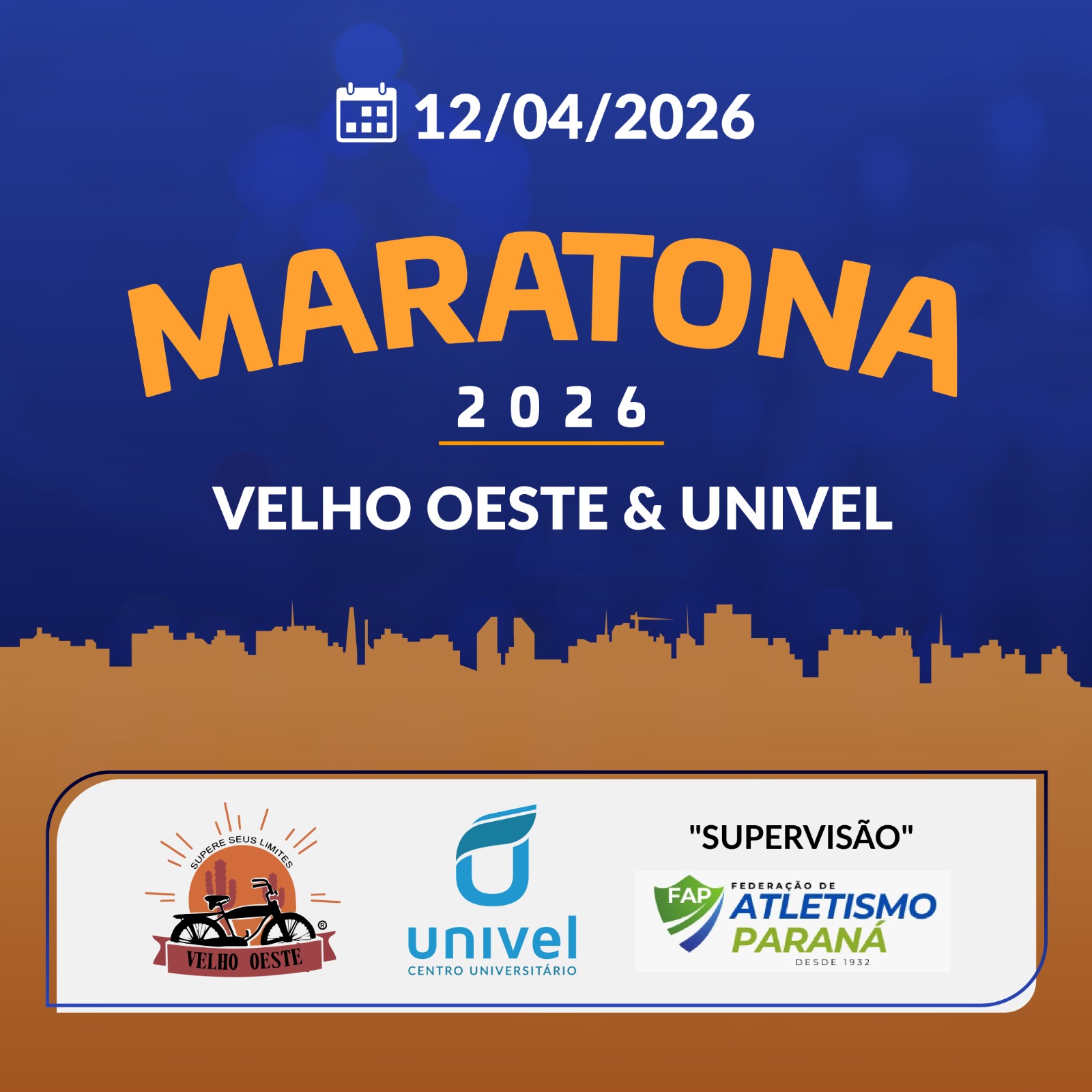 Maratona Velho Oeste & Univel 2026 – corrida em Cascavel