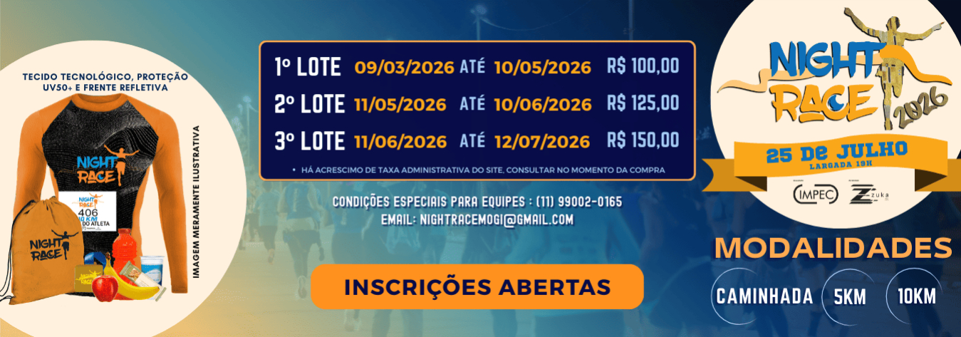 Night Race Mogi das Cruzes – corrida em Mogi das Cruzes