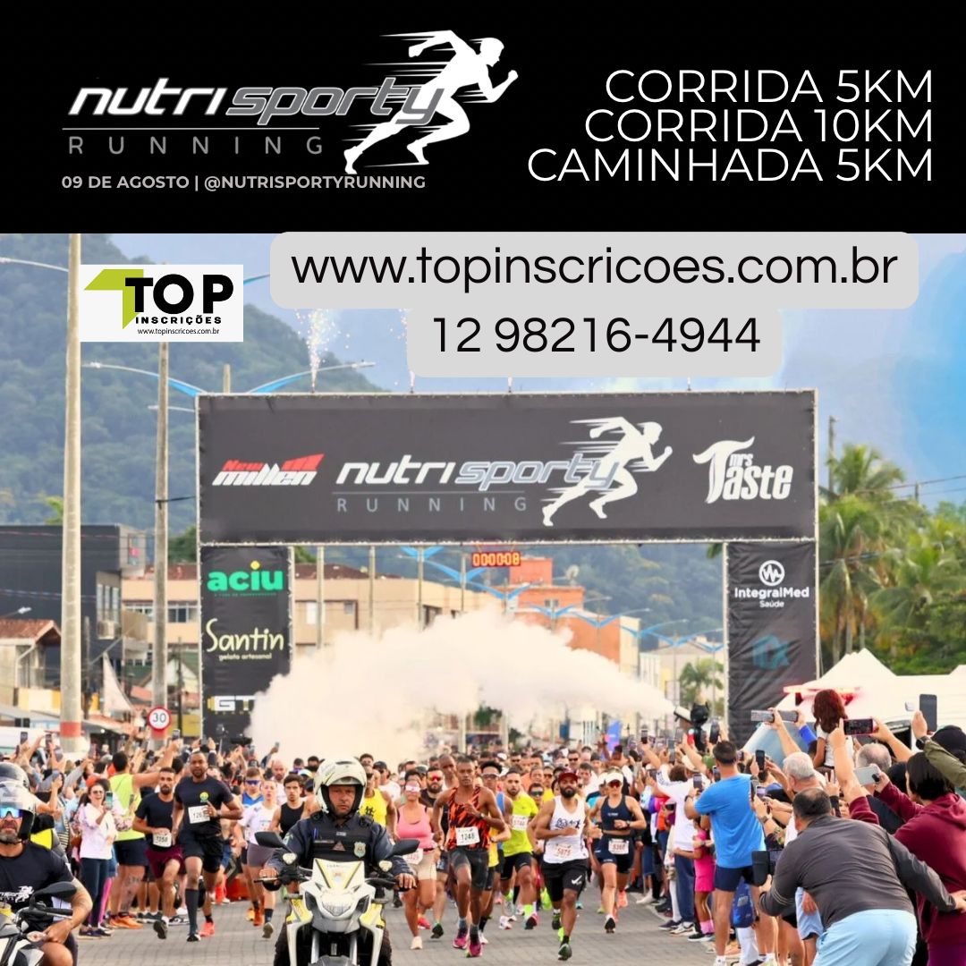 Nutrisporty Running 2026 – corrida em Ubatuba