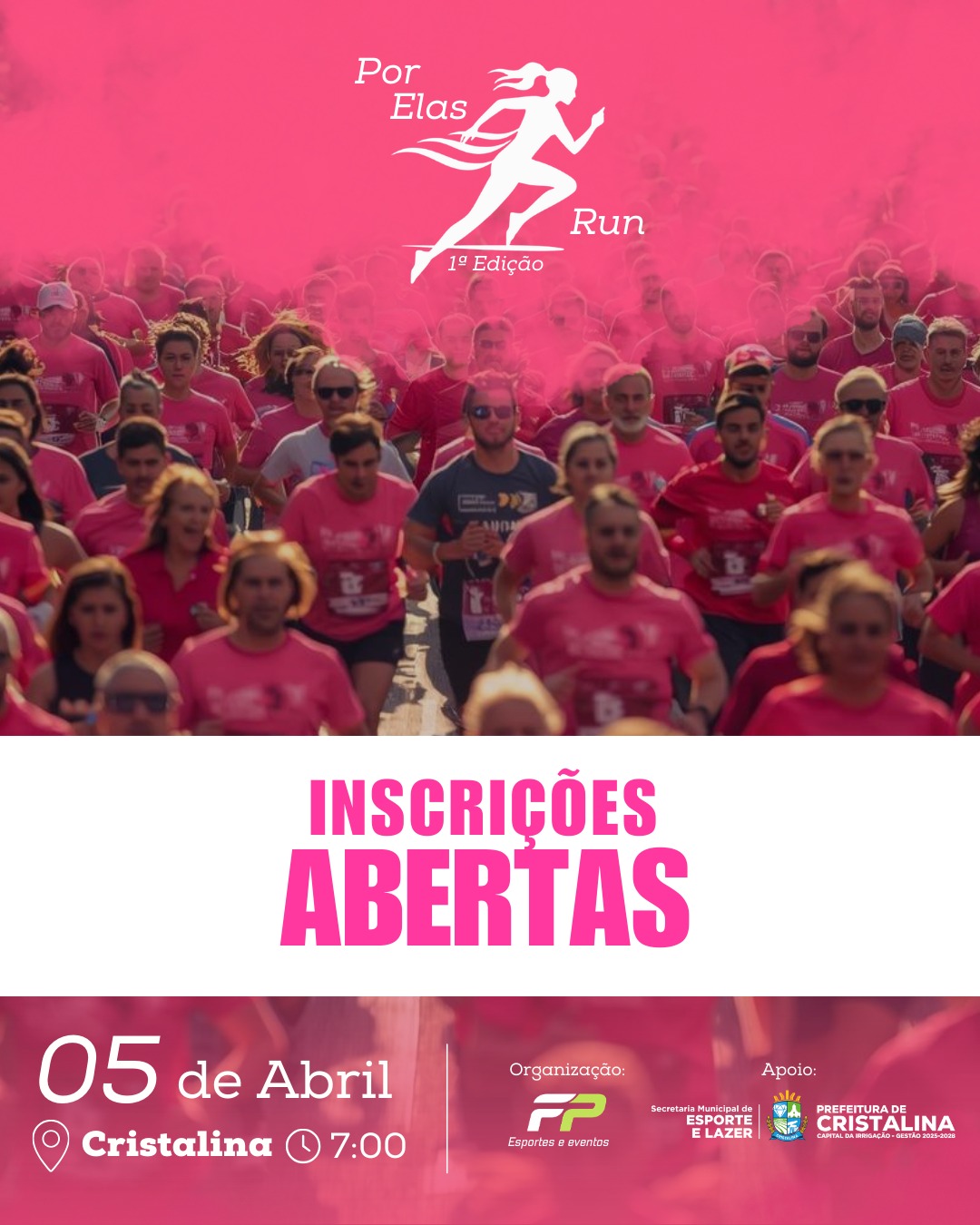Por Elas Run – 1ª Edição – corrida em Cristalina