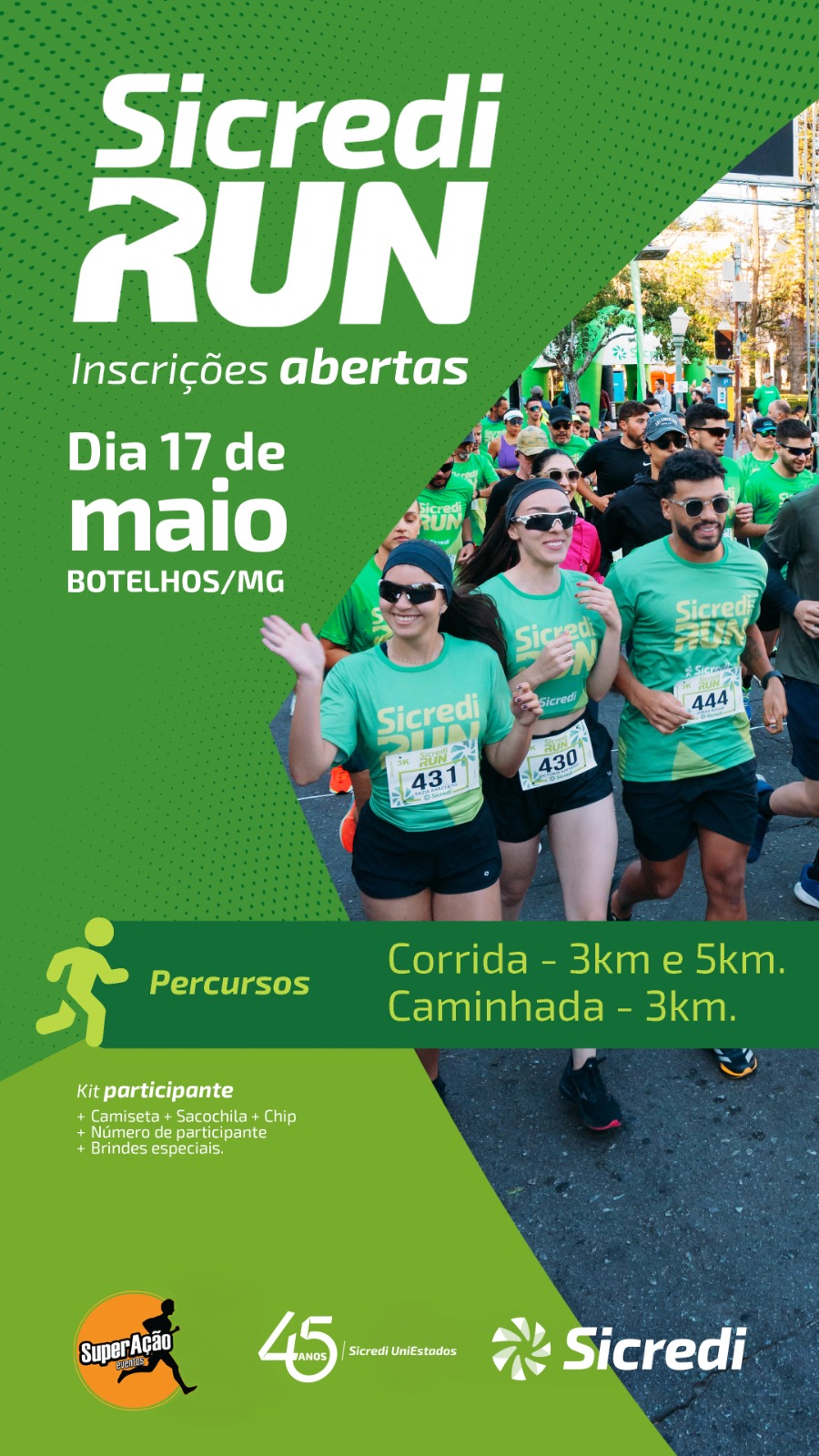 Sicredi Run – Botelhos – corrida em Botelhos