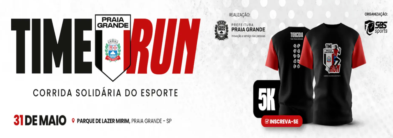 Time Praia Grande Run – corrida em Praia Grande
