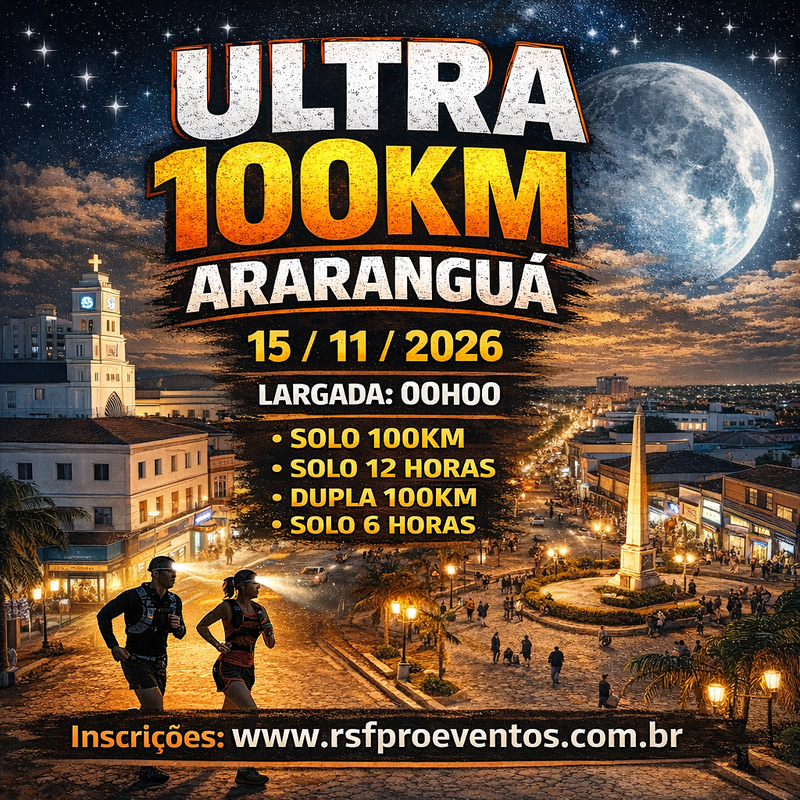 Ultra 100k Vale das Araras – corrida em Araranguá