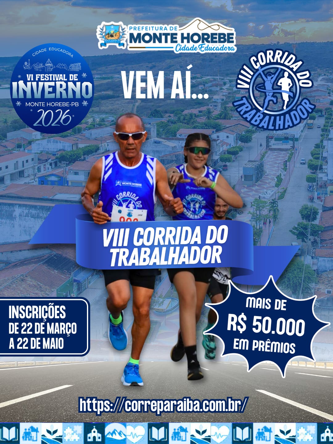 VIII Corrida do Trabalhador – corrida em Monte Horebe